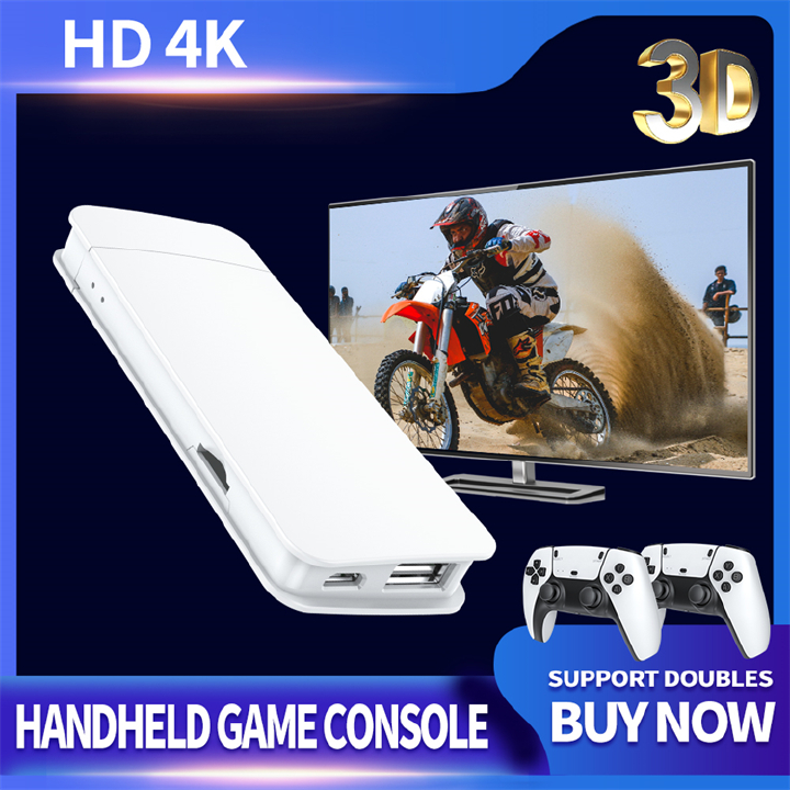 4K Game Stick M15 Retro Video Consol Game 2.4G Wireless Controllers 128G 30000Games Installed HD Output Kids Gift