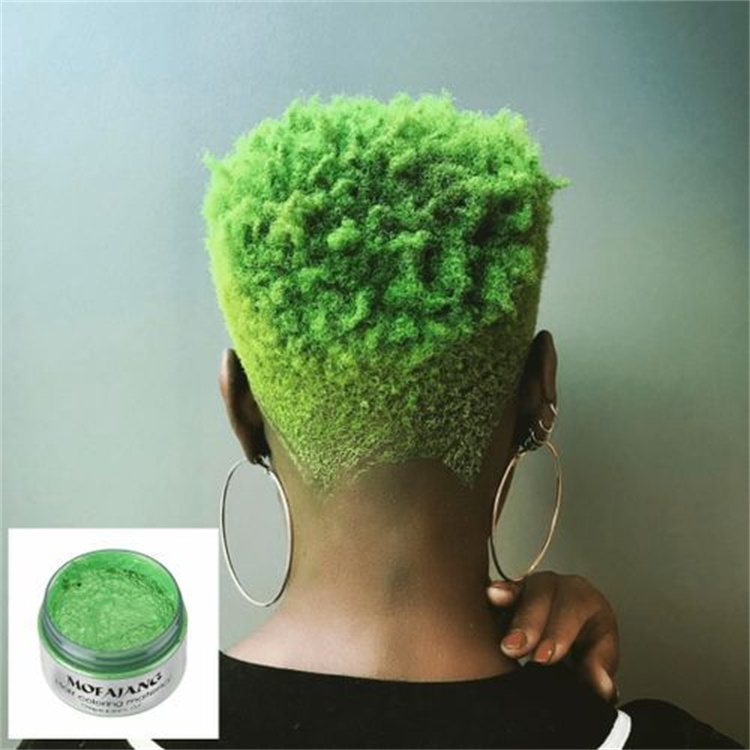 9 Colors Hair Wax Temporary Instant Unisex Natural Washable Moisturizing Modelling Fashion Colorful Hair Color Wax