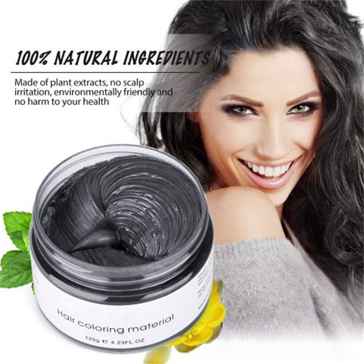 9 Colors Hair Wax Temporary Instant Unisex Natural Washable Moisturizing Modelling Fashion Colorful Hair Color Wax