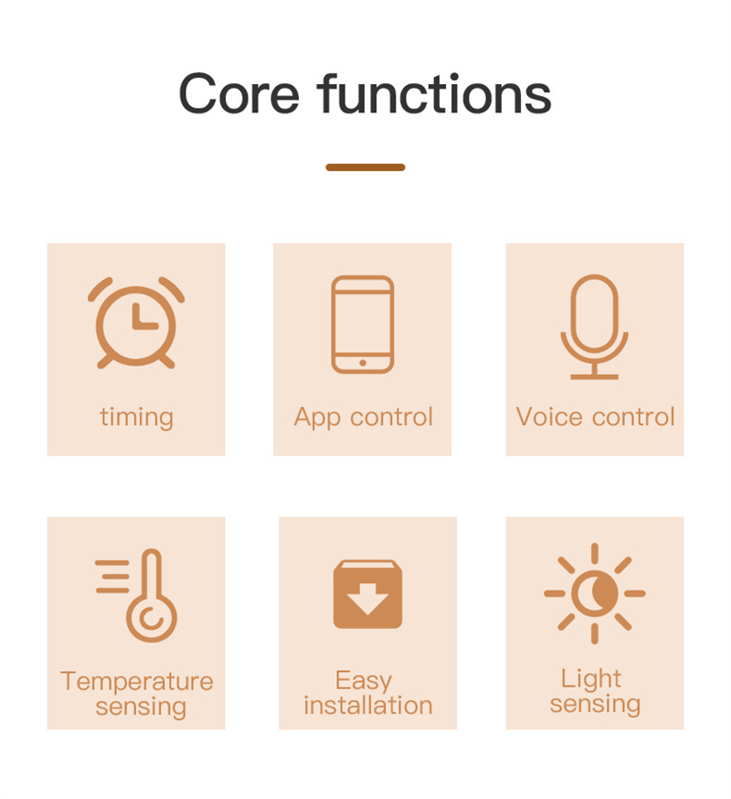 Intelligent Curtain Motor Electric Curtain Robot Automatic Opener No Wiring Support APP Remote Control Timer Setup Temperature & Light Sensing Compatible with Alexa Google Home