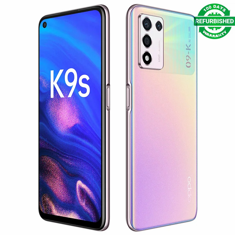 Refuribished Original Oppo K9S 5G Cell Phone 64.0MP Camera 5000mAh Battery 30W Charger 6.59" 120HZ Snapdragon 778G Fingerprint