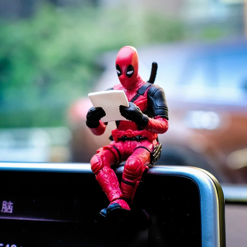 Car Marvel Interior Decoration Personality Anime DeadPool Action Mini Doll For  Interior Accessories
