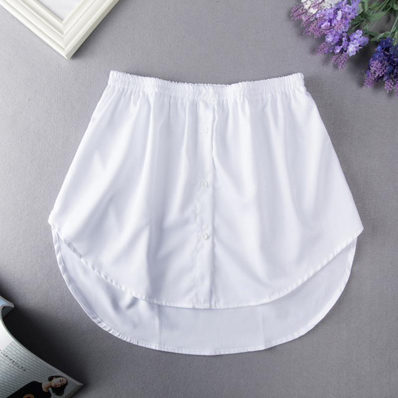 2021 Women Skirts Fashion Detachable Underskirt False Shirt Tail Adjustable Layering Skirts