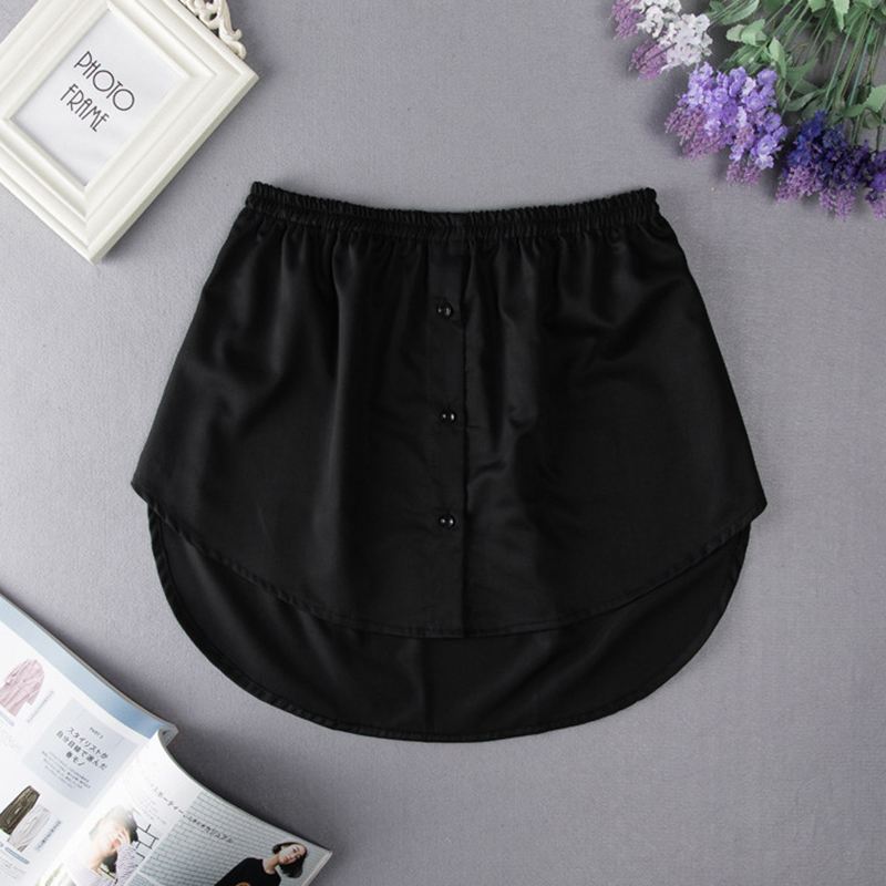 2021 Women Skirts Fashion Detachable Underskirt False Shirt Tail Adjustable Layering Skirts