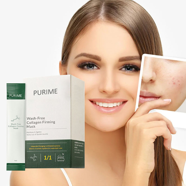 Purime Korean Collagen Firming Mask Protein Face Care Moisturizing Hydrating Anti-aging Face Masks  Skin Care