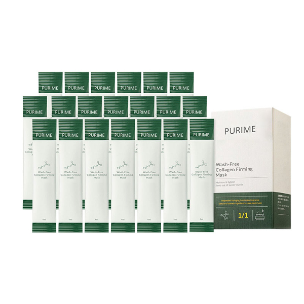 Purime Korean Collagen Firming Mask Protein Face Care Moisturizing Hydrating Anti-aging Face Masks  Skin Care