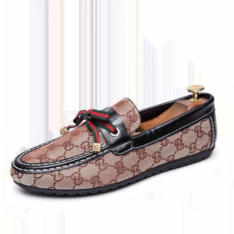 Mens Luxury Designer Plush Microfiber Faux Suede Slip On Loafer Driving Shoes