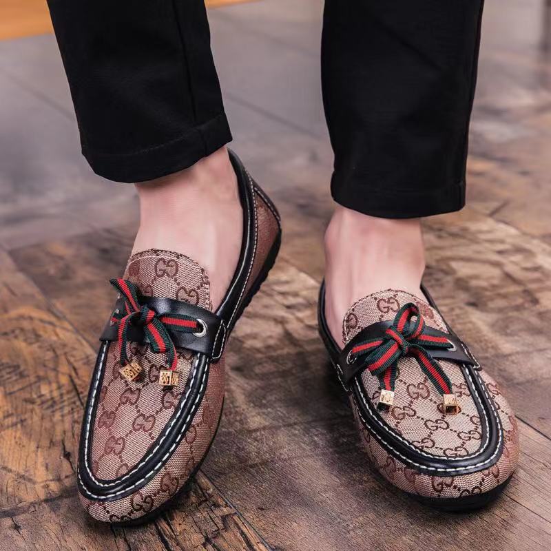 Mens Luxury Designer Plush Microfiber Faux Suede Slip On Loafer Driving Shoes