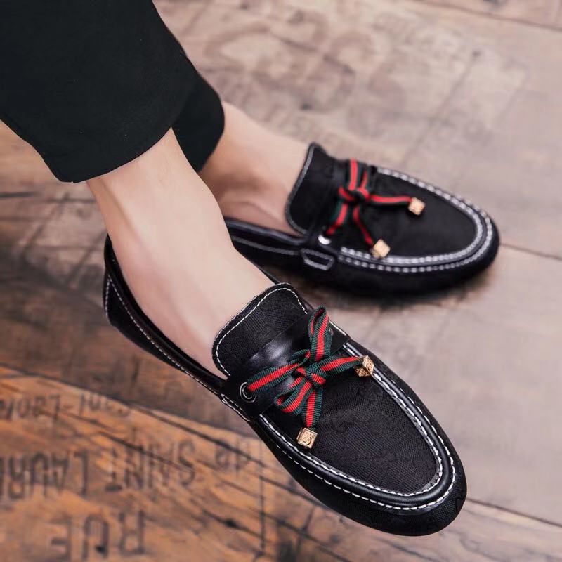 Mens Luxury Designer Plush Microfiber Faux Suede Slip On Loafer Driving Shoes