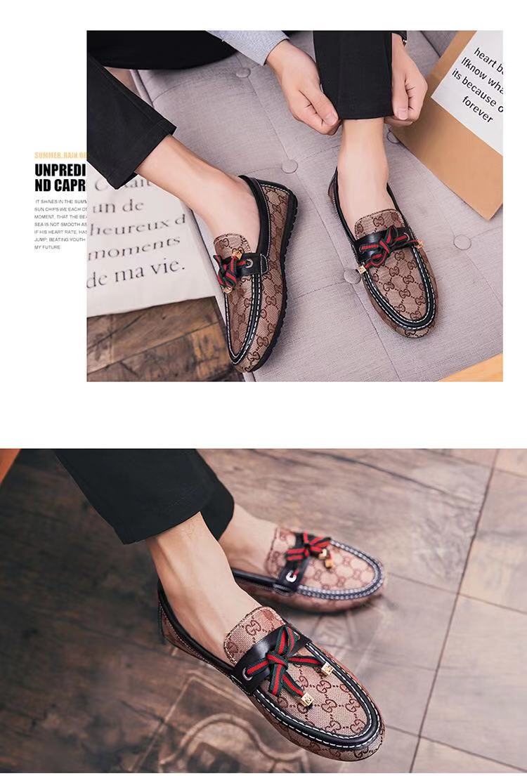 Mens Luxury Designer Plush Microfiber Faux Suede Slip On Loafer Driving Shoes