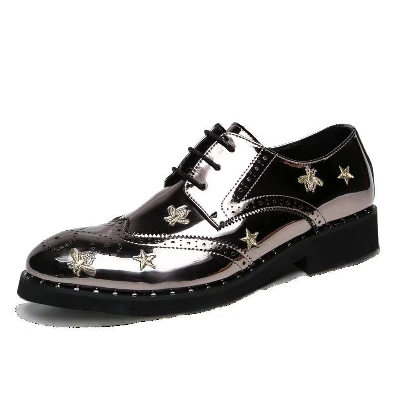 Men's Luxury Classic Bee Modern Formal Oxfords Lace Up Leather Lined Dress Shoes