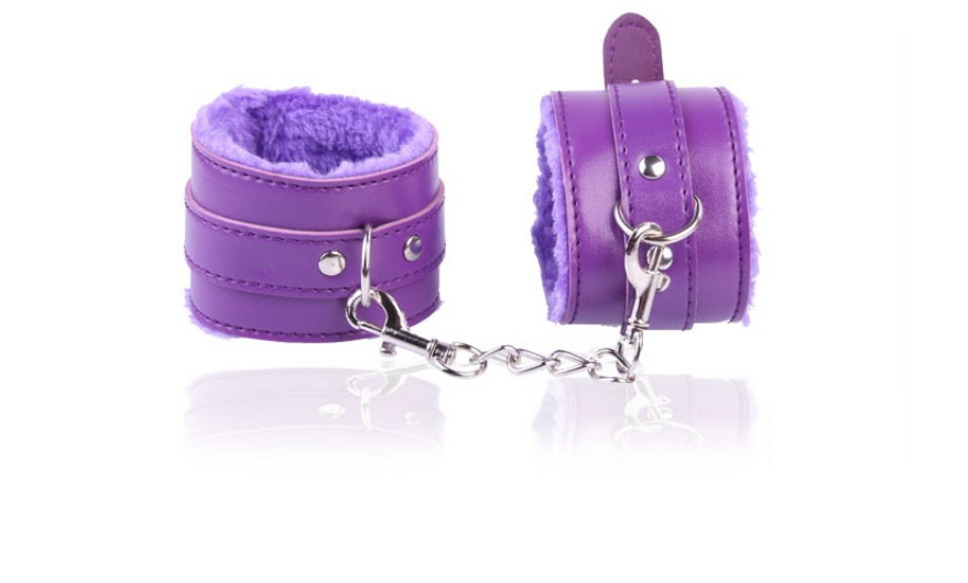 HW Sexy Leather Chain Handcuffs Restraints Dominatrix SM Sex toys Hand Cuffs Tools women sex toys adult