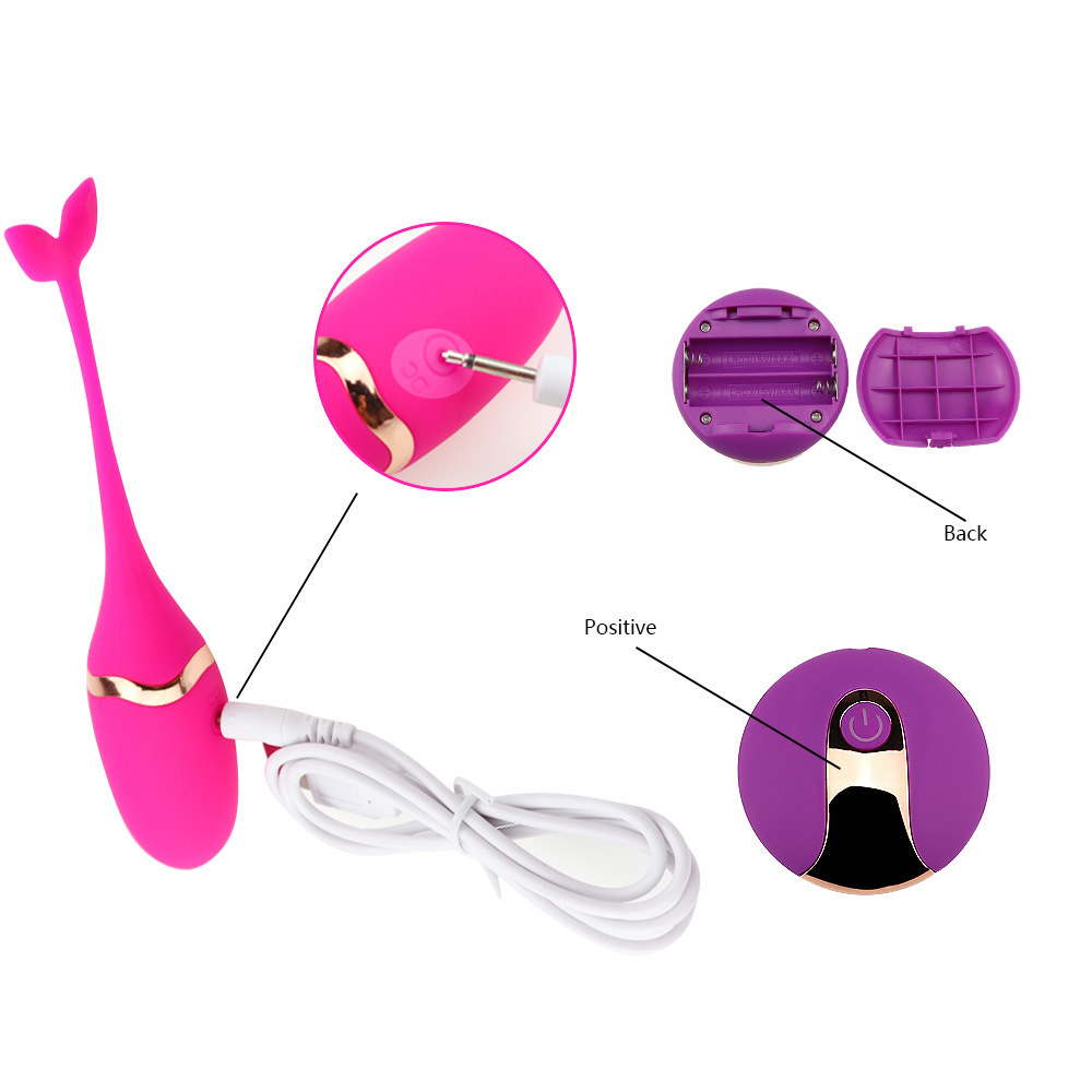 HW LITTLE WHALE Vibrator, Cute Flirting Adult Sex Toys women sex toys USB Charge Wireless To Get Wet Anytime - image 4
