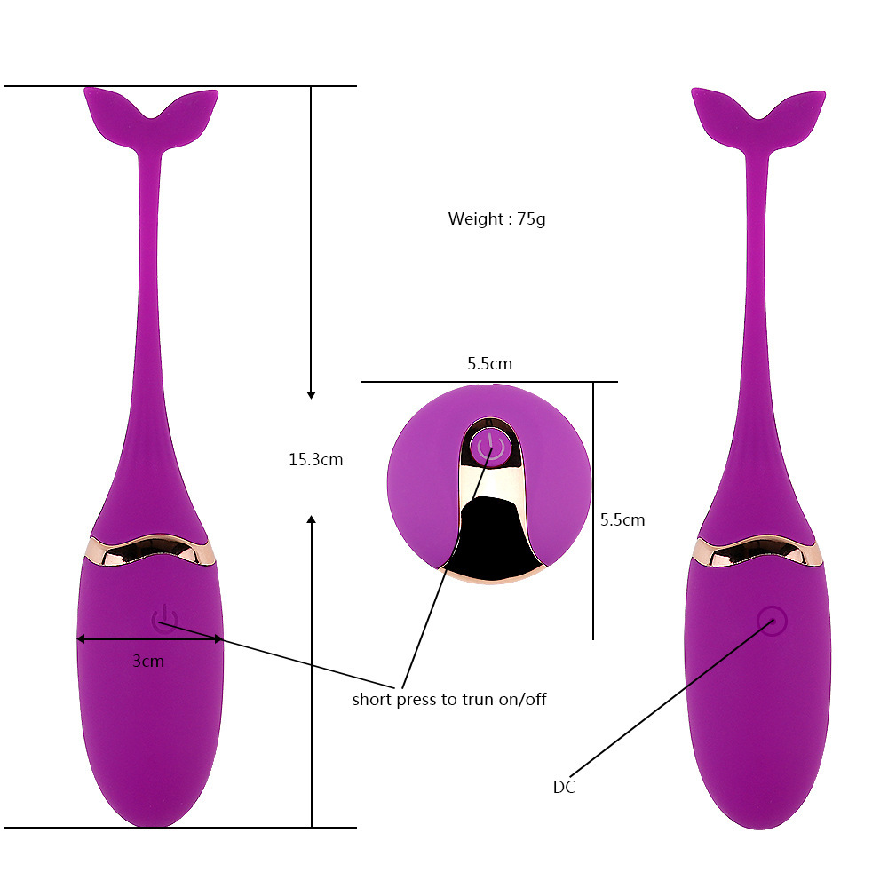 HW LITTLE WHALE Vibrator, Cute Flirting Adult Sex Toys women sex toys USB Charge Wireless To Get Wet Anytime - image 5