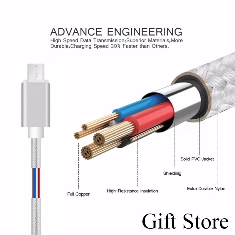 iphone Data Cables Fast Charging data line For iphone Nylon charging cables Charger Cable