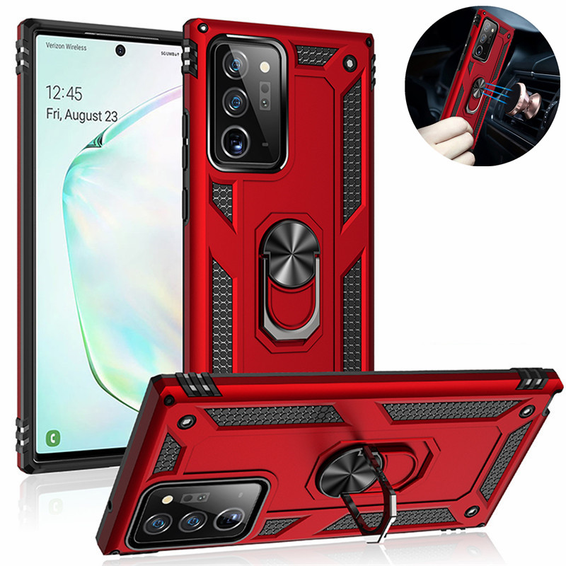 Magnetic Ring Holder Built in Kickstand Cover for Samsung Note 20 Ultra Note 20 Note 10 S20 S20 Plus