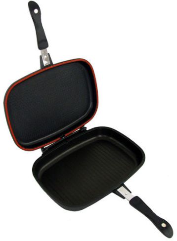 Dessini 36cm Non-stick Double-sided Grill Pan-BEST NON-STICK &amp; ECO-FRIENDLY CERAMIC EXTERIOR