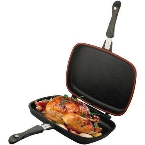 Dessini 36cm Non-stick Double-sided Grill Pan-BEST NON-STICK &amp; ECO-FRIENDLY CERAMIC EXTERIOR
