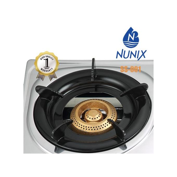 Nunix  Gas Stove Table Top Stainless Steel Double Burner-SS001 1 Year Warranty