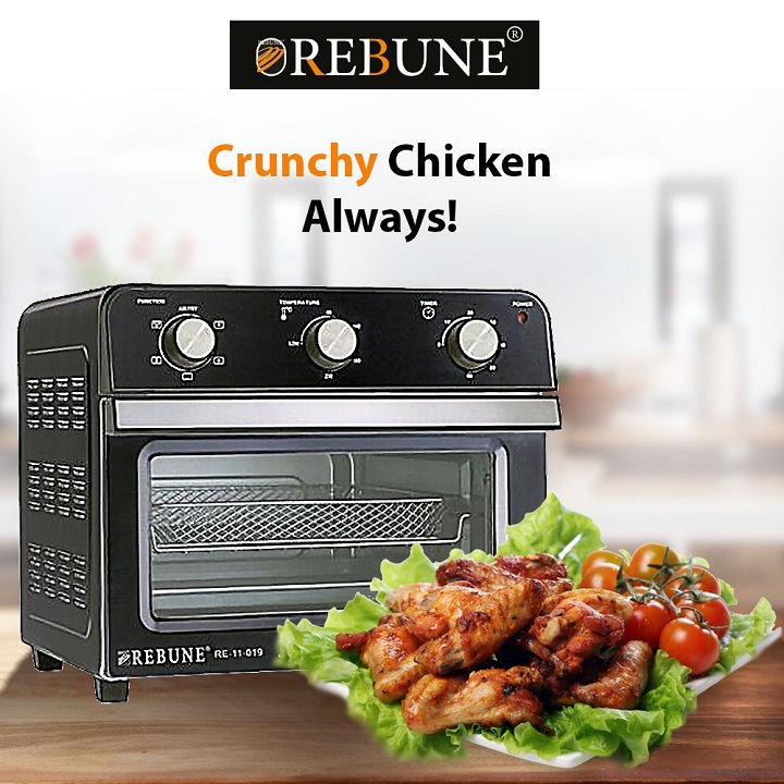 Rebune Air Fryer Oven RE-11-019 22L (Healthy way to fry foods without oil)