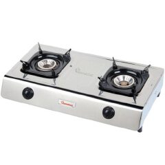 Ramtons Gas Cooker 2 Burner Stainless Steel- Rg/518
