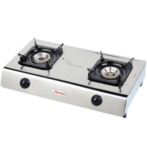 Ramtons Gas Cooker 2 Burner Stainless Steel- Rg/518