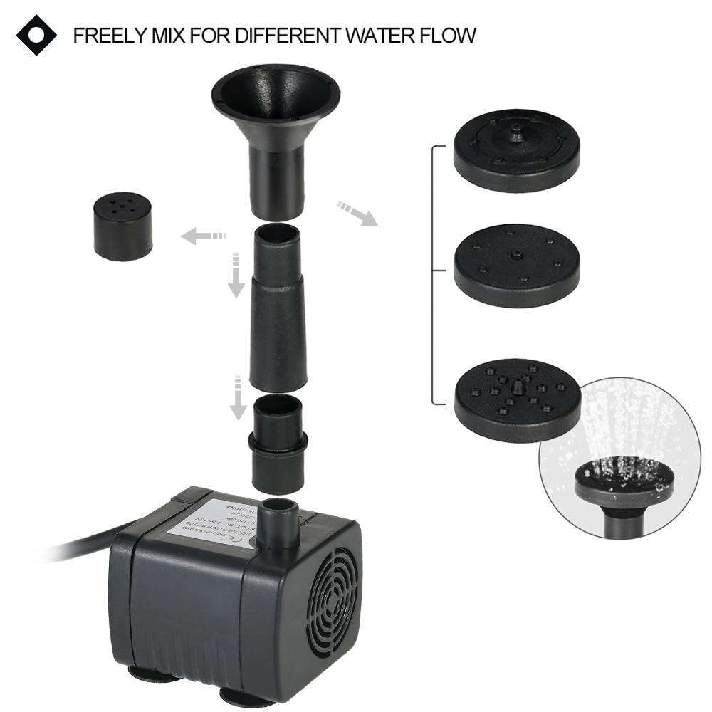 Solar Powered Water Pump Kit Solar Power Source 9V 1.8W