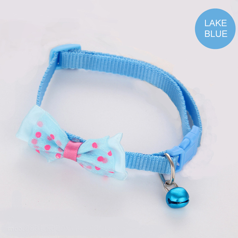 BL 3Pcs Pet's Bow Collar With Bell Dog Collar Cat Bell Collar Creative Pet Collar Pets Supplies