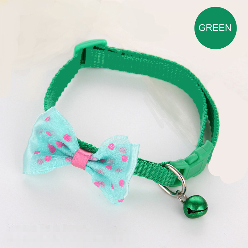 BL 3Pcs Pet's Bow Collar With Bell Dog Collar Cat Bell Collar Creative Pet Collar Pets Supplies