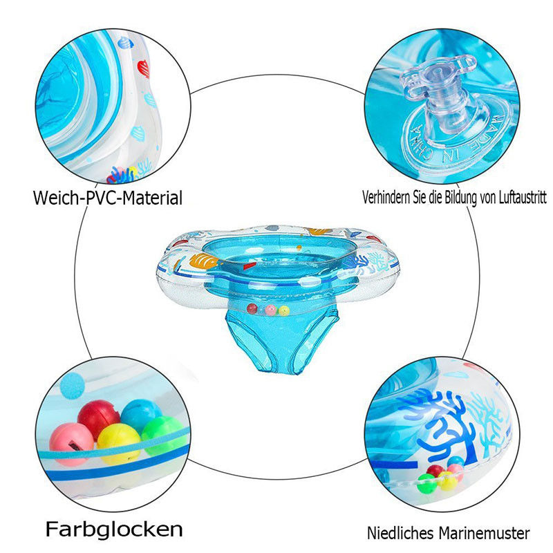 BL Inflatable Baby Safety Seat Float Security Swimming Ring Pelampung Kids Children Float Water Seat