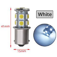 2Pcs 1156 P21W BA15S Auto LED Bulb White 12V Car Reverse Back Light T15 W16W Turn Signal Lamp
