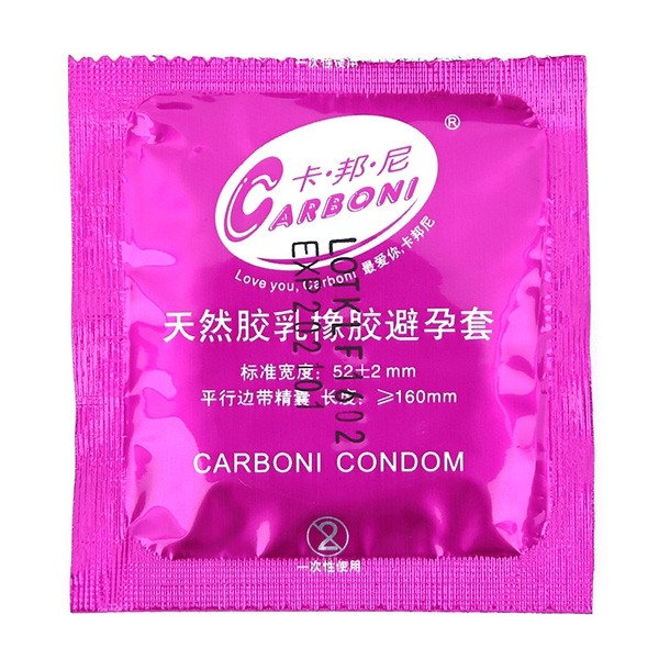 CARBONI Condoms 3pcs Play Particles Lubricant Banana Taste Prevent Pregnancy for Couples view 5