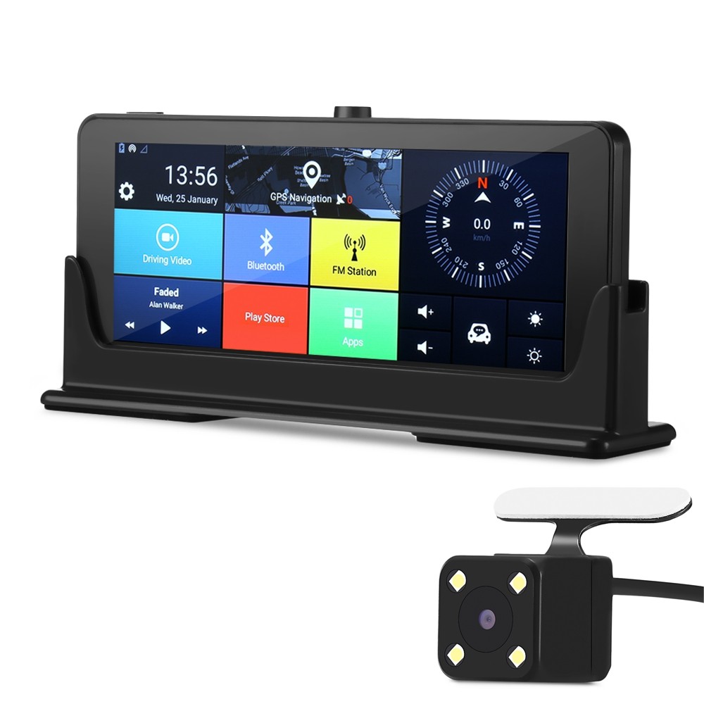 ZEEPIN 682 4G Rearview Mirror Dash Cam Android WiFi GPS ADAS Bluetooth Hands-free Car Driving Recorder