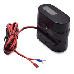 CS - 682A1 Motorcycle Cigarette Lighter USB Charger with Voltmeter Time Display