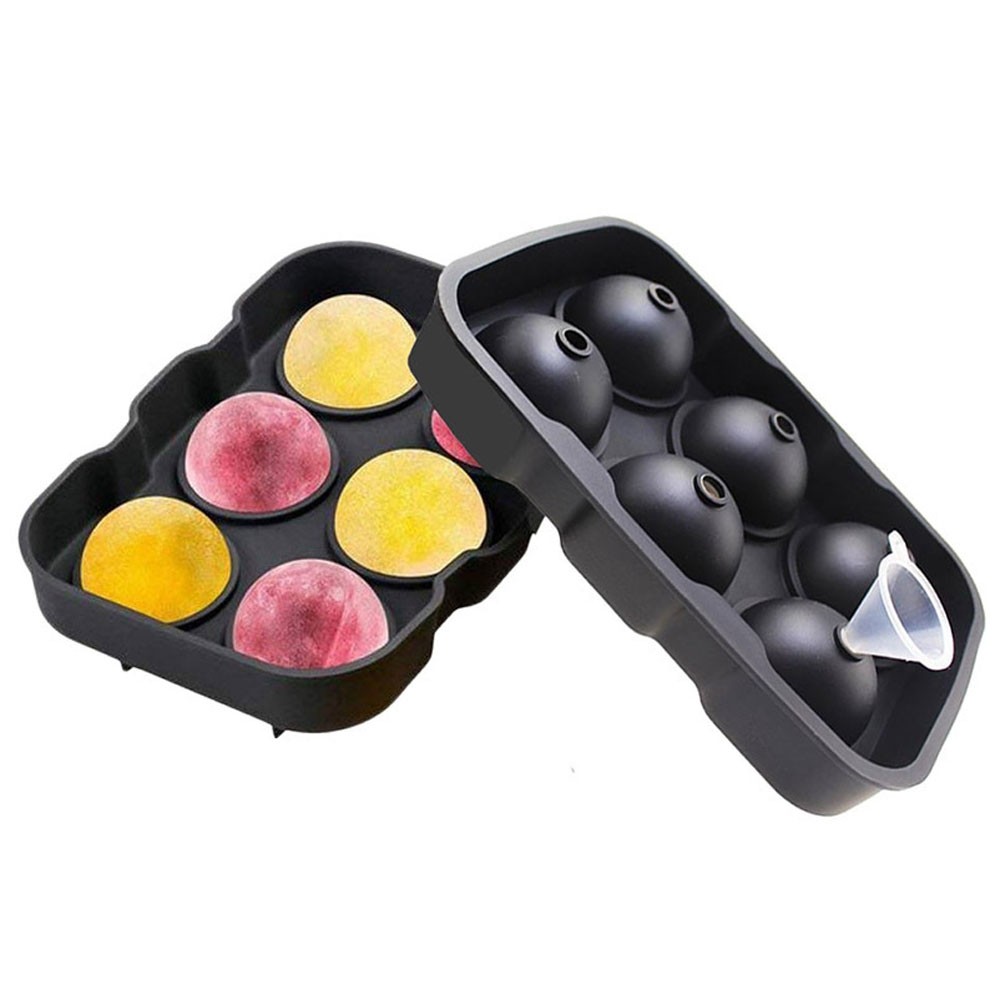 Round Ice Ball Maker Sphere Tray Silicone Mold Cube Cocktails Whiskey