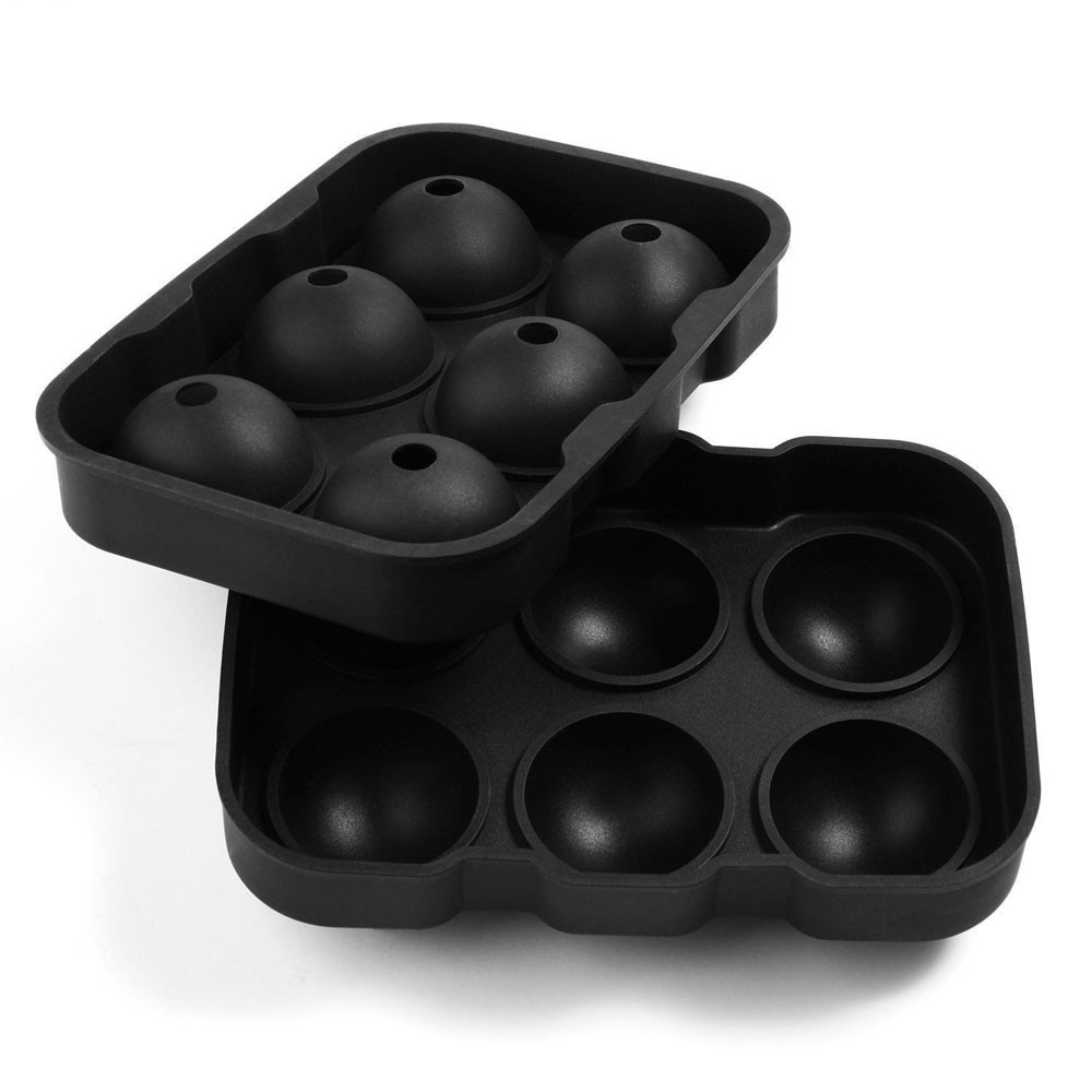 Round Ice Ball Maker Sphere Tray Silicone Mold Cube Cocktails Whiskey