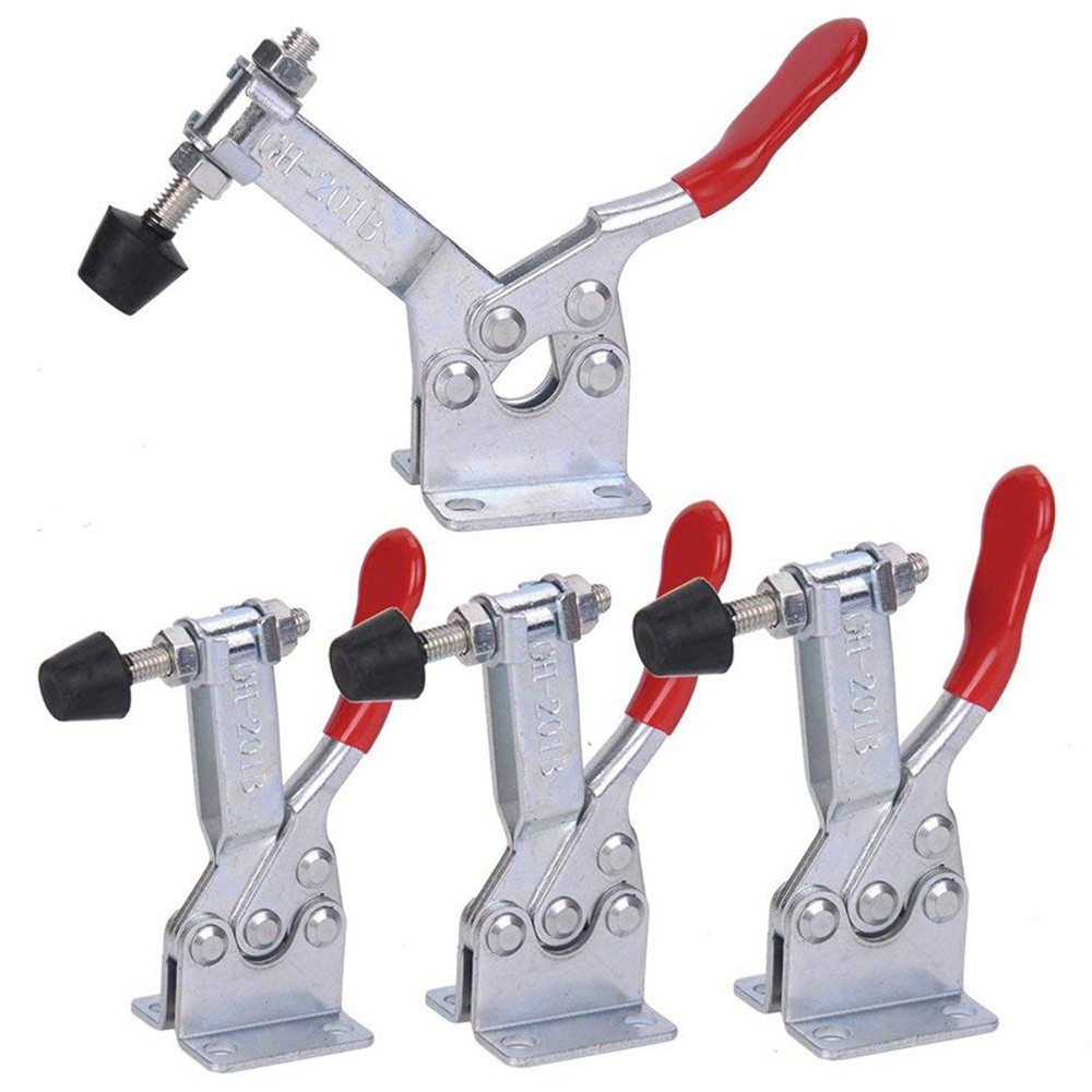 GH - 201B Hand Tool Toggle Clamp Anti Slip Horizontal Quick Release Tool 4PCS