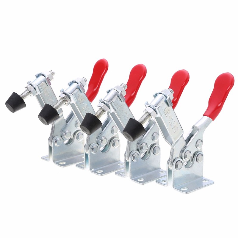GH - 201B Hand Tool Toggle Clamp Anti Slip Horizontal Quick Release Tool 4PCS
