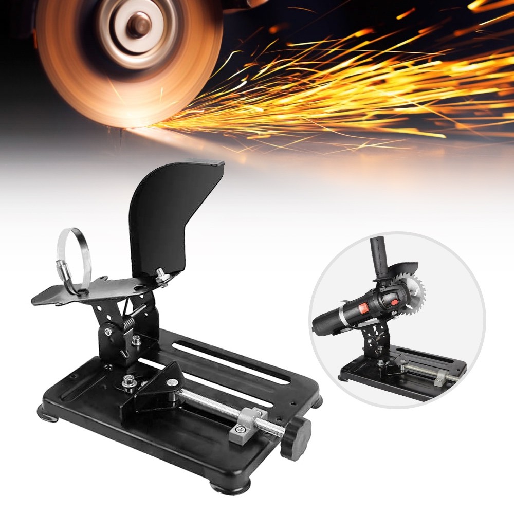 100mm Angle Grinder Stand Bracket Holder Support Cast Iron Base Power Tool Accessory