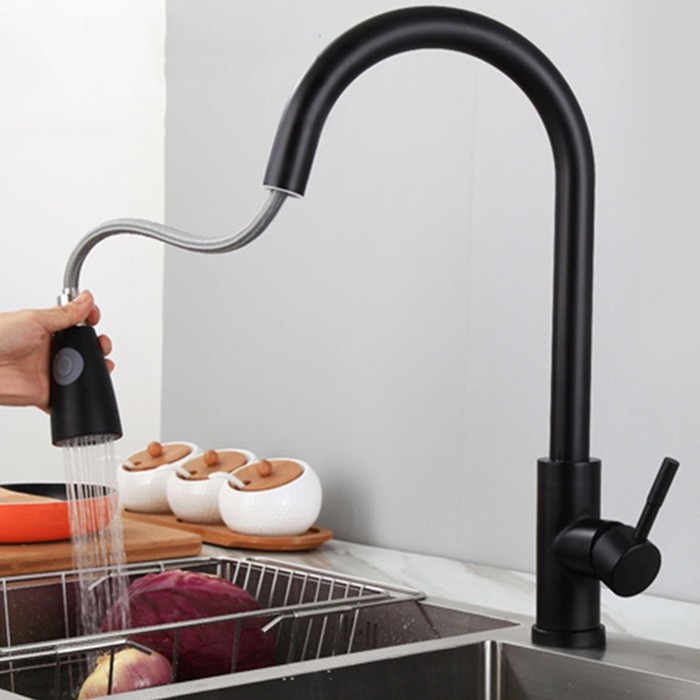 304 Stainless Steel Kitchen Pull-out Faucet