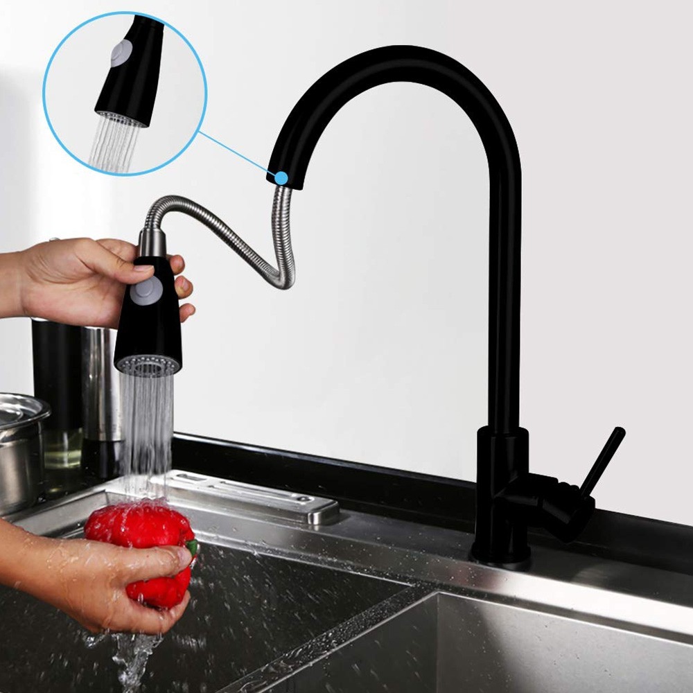 304 Stainless Steel Kitchen Pull-out Faucet
