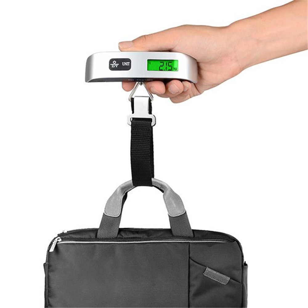 Portable Travel 110LB / 50KG LCD Digital Hanging Luggage Scale Electronic Weight
