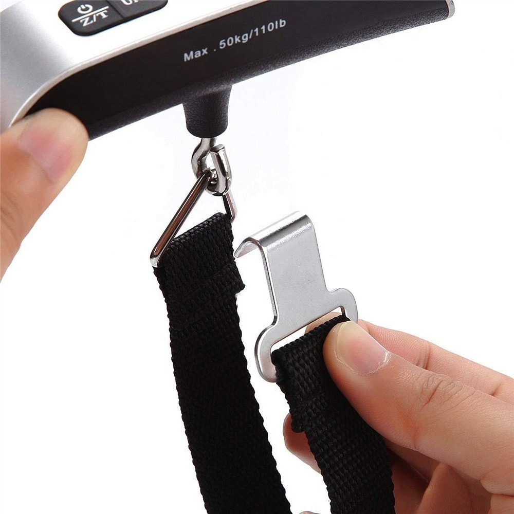 Portable Travel 110LB / 50KG LCD Digital Hanging Luggage Scale Electronic Weight