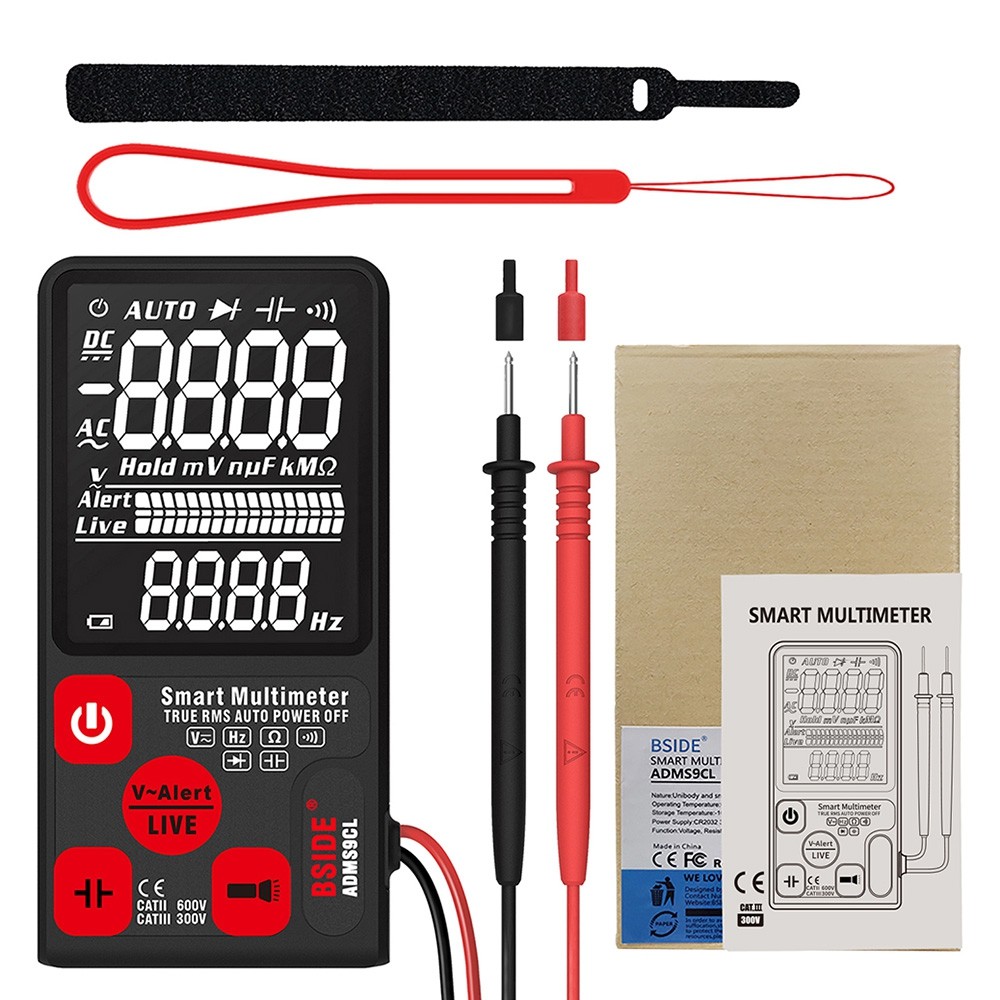 BSIDE ADMS9CL Digital Multimeter Intelligent Ultra-thin Large Screen Display