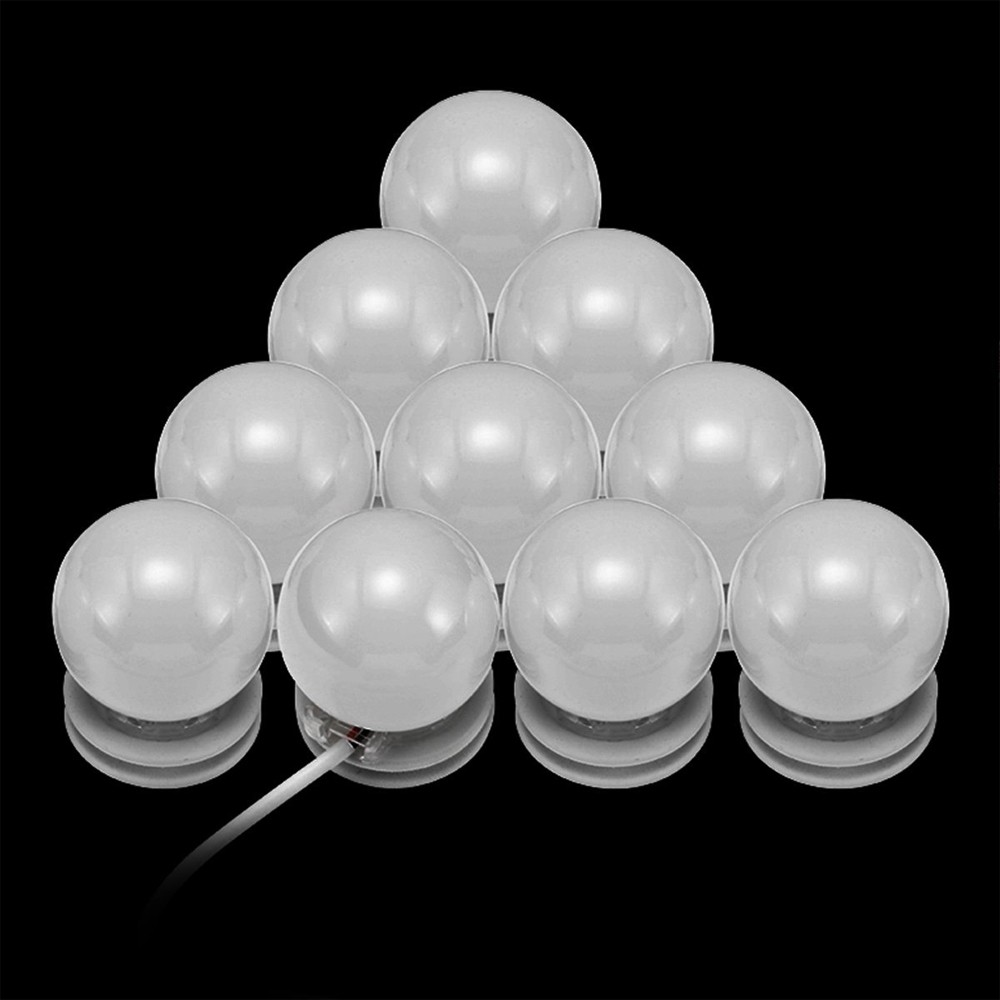 ZDM  Mirror Front Lamp Dimmable  Bulbs Lighting Strip with 12V/2A Power Adapter