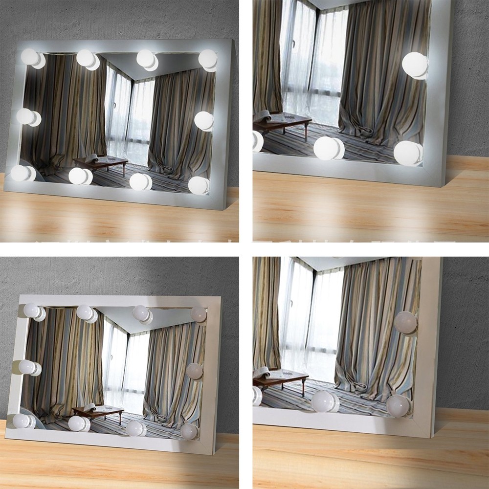 ZDM  Mirror Front Lamp Dimmable  Bulbs Lighting Strip with 12V/2A Power Adapter