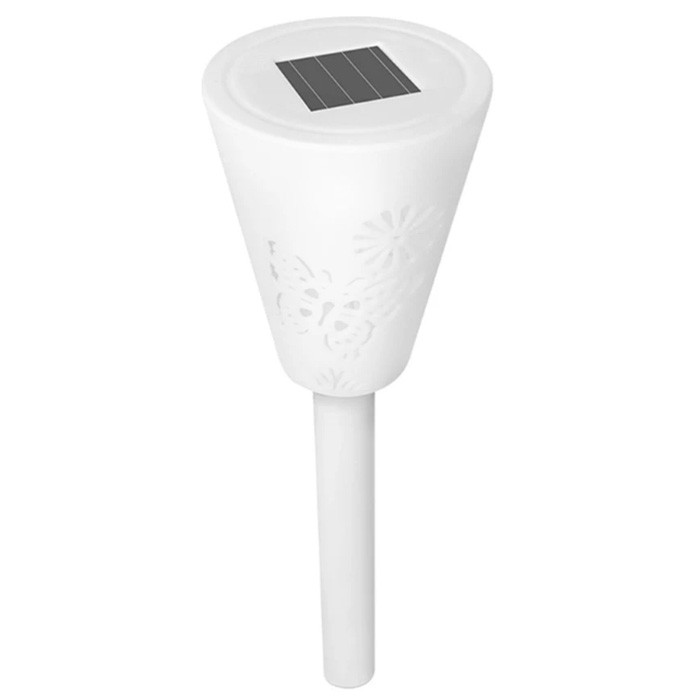 Solar Hollow Lawn Light Butterfly Pattern Garden Floor Lamp