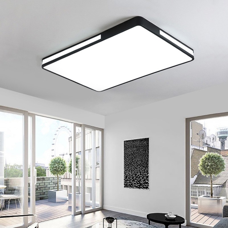 Soft Light / High Quality Material Nordic Square Simple Modern LED Living Room Ceiling Lamp