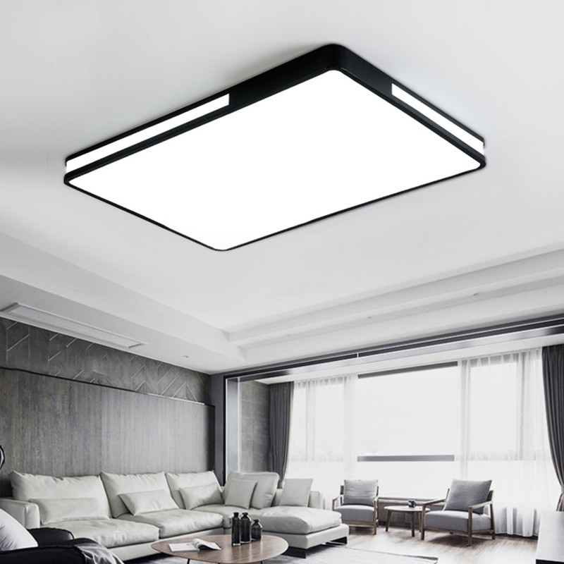 Soft Light / High Quality Material Nordic Square Simple Modern LED Living Room Ceiling Lamp