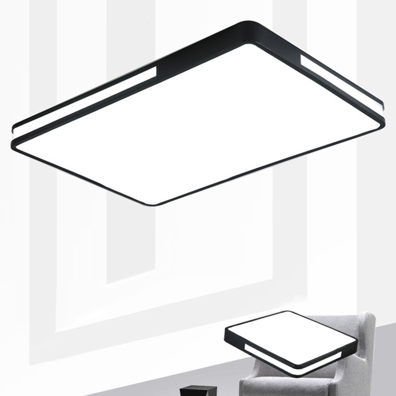 Soft Light / High Quality Material Nordic Square Simple Modern LED Living Room Ceiling Lamp